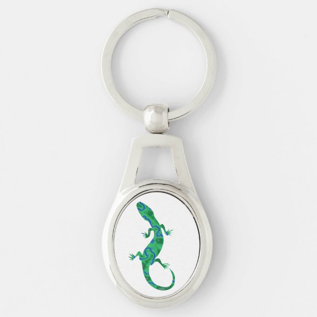 Llavero Lagarto Verde (Anverso)