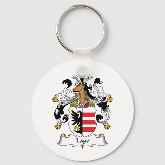 Llavero Lage Family Crest (Anverso)