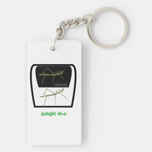 Llavero Lago Acrílico de Madera Genuina (Atrás)