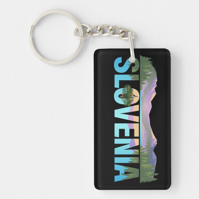 Llavero Lago Bled Eslovenia Europa (Frente)