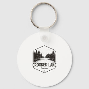 Llavero Lago Crooked Indiana Exteriores Vintage 2 