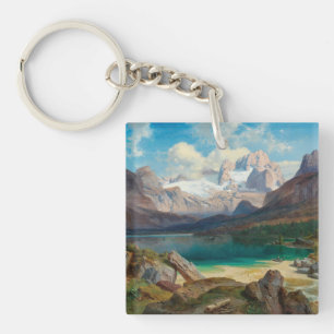 Llavero Lago Gosau Con Vistas Al Macizo De Dachstein