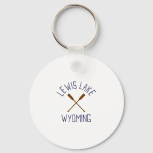 Llavero Lago Lewis Wyoming Al Aire Libre Vintage 1