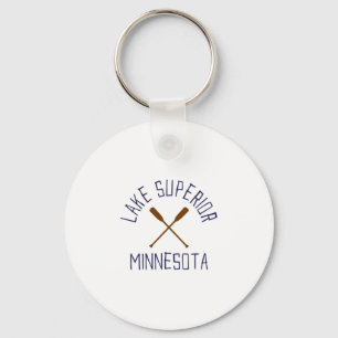 Llavero Lago Superior Minnesota Outdoors Vintage 