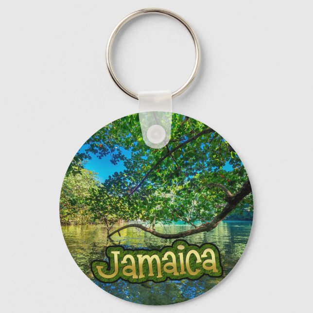 Llavero Laguna Azul de Jamaica, Puerto Antonio (Anverso)