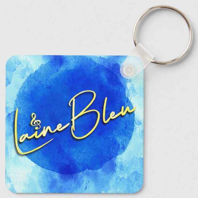 Llavero Laine Bleu Logotipo Keychain (Reverso )