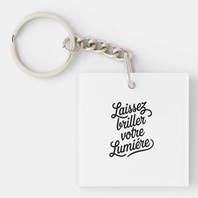 Llavero Laissez briller votre lumière (Frente)
