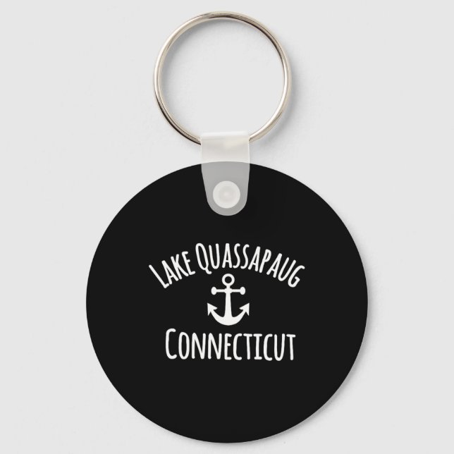 Llavero Lake Quapaug Connecticut Sailing Boating Nautical  (Anverso)