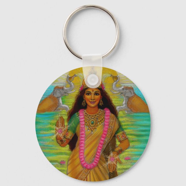 Llavero Lakshmi Keychain, diosa hindú (Anverso)