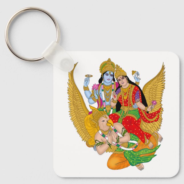 Llavero Lakshmi Narayan Keyring – Divine Keychain for Dail (Anverso)
