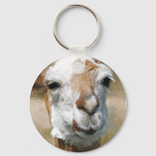 Llavero Lama Feliz, Efecto de Pintura