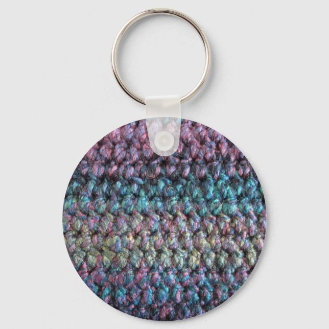 Llavero Lana de punto a rayas (Anverso)