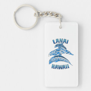 Llavero Lanai Hawaii Vacaciones para delfines tribales