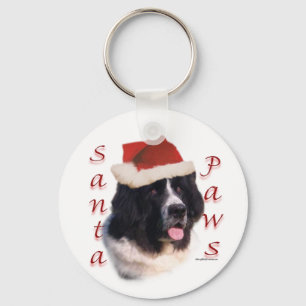 Llavero Landseer Newfoundland Santa Paws
