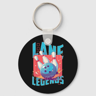 Llavero Lane Legends Bowling Sports Design