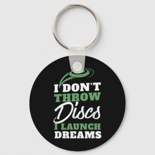 Llavero Lanzamiento Sueños divertidos Disc Golf Quote 
