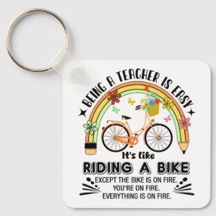 Llavero lápiz arco iris Apreciación del profesor, profesor