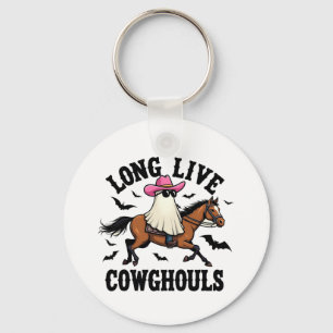 Llavero Larga vida a Ghouls Spooky Halloween Ghost Cowboy