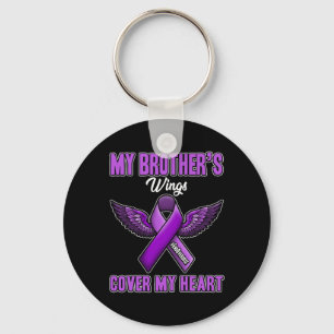 Llavero Las alas de mi hermano cubren mi corazón Fin Sobre