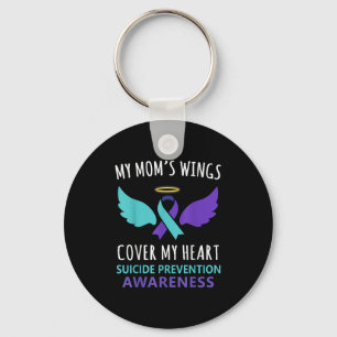 Llavero Las Alas De Mi Mamá Cubren La Cinta De Concientiza