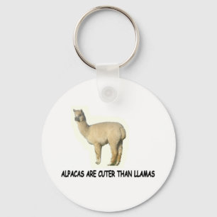 Llavero Las alpacas son más cortas que las llamas