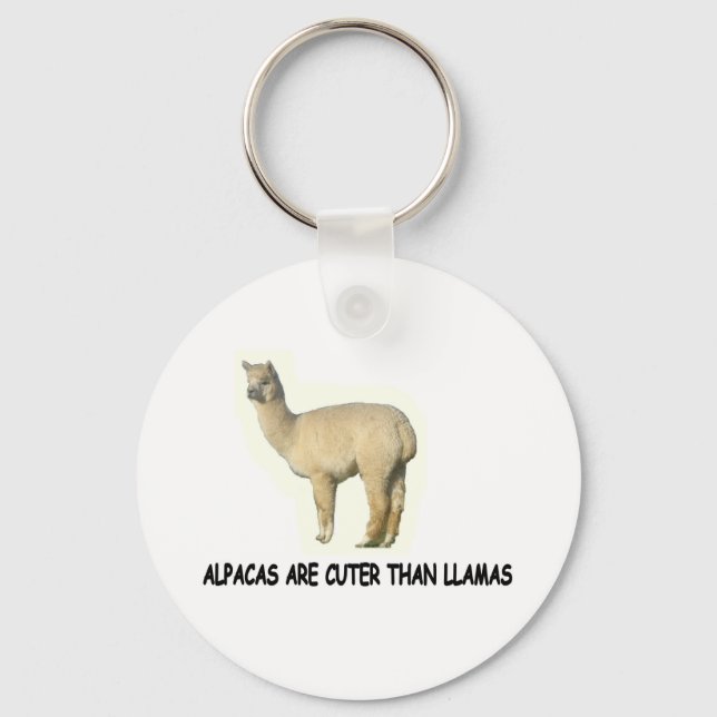 Llavero Las alpacas son más cortas que las llamas (Anverso)