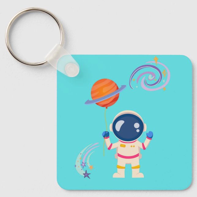 Llavero Las aventuras de los personalizados de Spaceman. (Anverso)