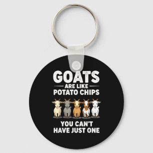 Llavero Las cabras divertidas son como las chips de tato,
