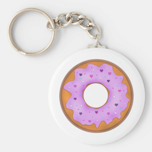 Llavero Las cadenas de claves de amor de Donuts (Frente)