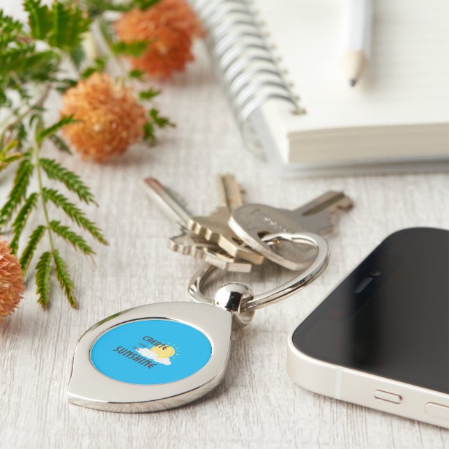 Llavero Las cadenas de claves metalizado crean su propio s (Lateral)