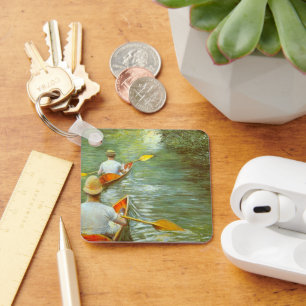 Llavero Las canoas, personajes de Gustave Caillebotte