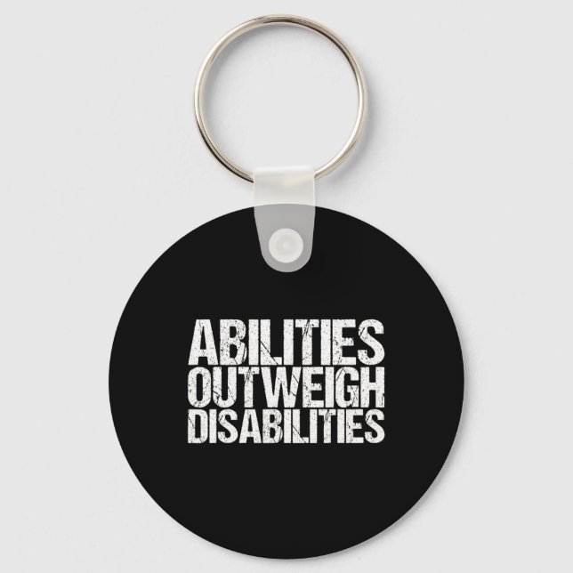 Llavero Las capacidades superan a las discapacidades Educa (Anverso)
