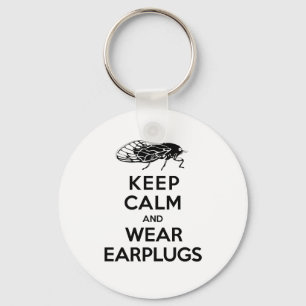 Llavero ¡Las CIGARRAS están aquí! Mantenga los auricula