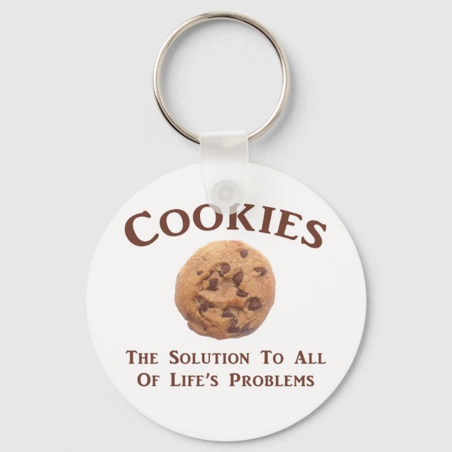 Llavero Las cookies resuelven problemas (Anverso)