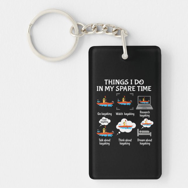 Llavero Las Cosas Que Hago En Mi Tiempo De Reposo, Vayan A (Frente)