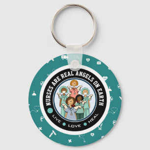 Llavero Las enfermeras son verdaderos ángeles en la Tierra