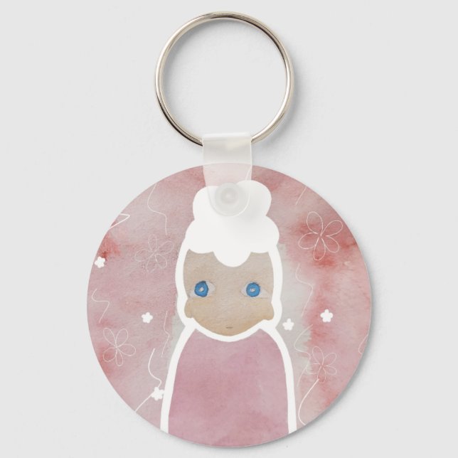 Llavero Las flores deben ser blancas (Anverso)