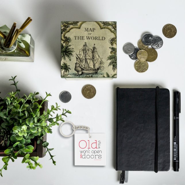 Llavero Las formas antiguas no abrirán nuevas maneras de c (Subido por el creador)