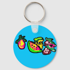 Llavero Las frutas son divertidas 