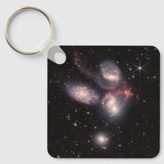 Llavero Las galaxias Quintet 5 de Stephan en campo profund