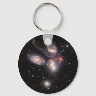 Llavero Las galaxias Quintet 5 de Stephan en campo profund