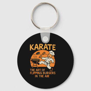 Llavero Las hamburguesas de karate voltean el humor de las
