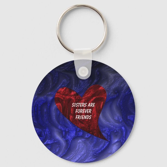 Llavero Las Hermanas Son Siempre Amigos Pintados Hermanos  (Anverso)
