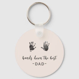 Llavero Las huellas de los personalizados mejor papá