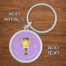 Llavero Las iniciales de la abuela número uno del mundo