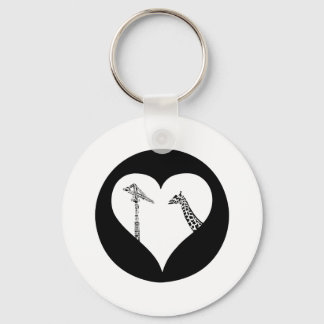 Llavero Las jirafas adoran grullas