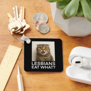 Llavero Las lesbianas comen qué divertido