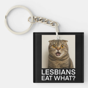 Llavero Las lesbianas comen qué divertido