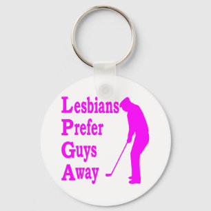 Llavero Las lesbianas del golf prefieren a los individuos