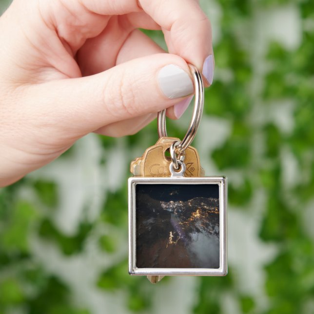 Llavero Las Luces De La Ciudad De Jazán Y Sus Suburbios (Mano)